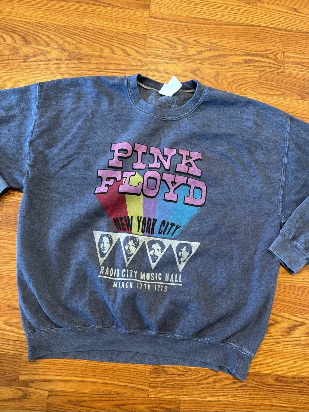 Junk Food Pink Floyd Radio City Music Hall Crewneck Sweatshirt Size L